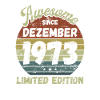 Génial depuis décembre 1973 - Anniversaire