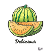 Leckere Melonen Früchte