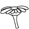 Flower shape symbol plant