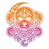 Bichon Frize Tribal Moon Phases