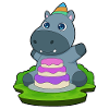 Gâteau d’anniversaire hippopotame