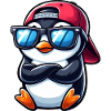 Cool Penguin with Sunglasses Cartoon 1