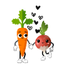Gemüse Pärchen - vegetable couple