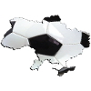 Ukraine Map Frames Real Football