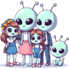 Alien Family T-Shirt