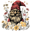Funny garden gnome