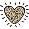 Leopard Heart Burst