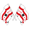 Zwei Flaggen der Provinz Drenthe