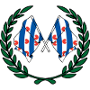 Flags province of Friesland laurel wreath