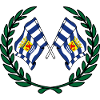 Flags province of Zeeland laurel wreath
