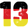 13 Numéro Jersey Allemagne