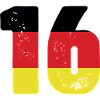 16 Numéro Jersey Allemagne