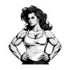 Femme Muscles Fitness Fille