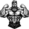 Bodybuilder Muscles Gym Workout