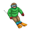 Sloth Skier Ski