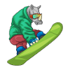 Rhino Snowboarder Snowboard