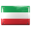 Italien Flagge Fahne Blechschild-Optik
