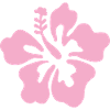 Fleur d’hibiscus - Rose clair
