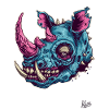 Silly Funny Zombie Rhino