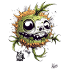 Zombified Skull: Zombie Pufferfish