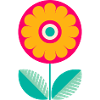 Süße bunte Blume