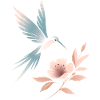Floral hummingbird