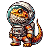 Bearded Dragon Astronaut