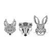 Woodland Animal Trio Mandala