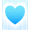 blue heart blue lines