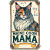 Dilute Calico MaineCoon Mama