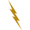 Golden Lightning Bolt