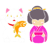 Porte-bonheur Maneki Neko Japon