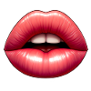 Plump lips