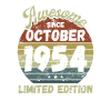 Awesome since October 1954 - Birthday