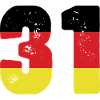 31 Numéro Jersey Allemagne