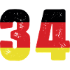 34 Numéro Jersey Allemagne