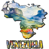 Carte à l’aquarelle Venezuela