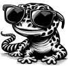 Gecko with sunglasses