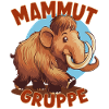 Comic Mammutgruppe Kindergarten Gruppentier