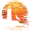 Seagull Seabird Lighthouse Sunset