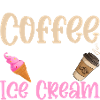 Corro sul sarcasmo del caffè e sulla pallina del cono gelato