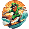 St. Patrick's Day Kleeblatt Surfen