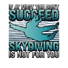 Funny skydiver