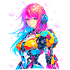 Mecha-Anime-Mädchen