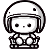 Bébé Pilote - Motard Casque