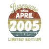 Awesome since April 2005 - Birthday