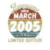 Awesome since March 2005 - Birthday