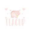 Teacup Niedlich Ringelschwanz Herz