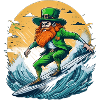 St. Patrick's Day Shamrock Surfing