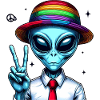 Alien Shows Peace